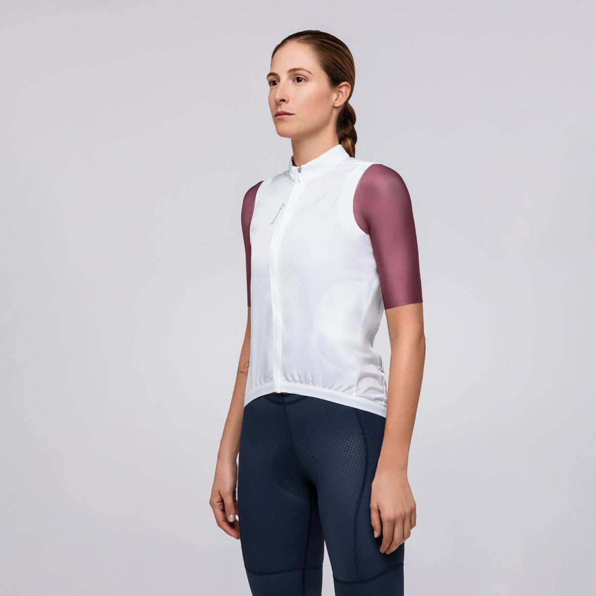 Women's Cycling Windbreaker Vest Barrier White | Suarez Clothing - SUAREZ®
