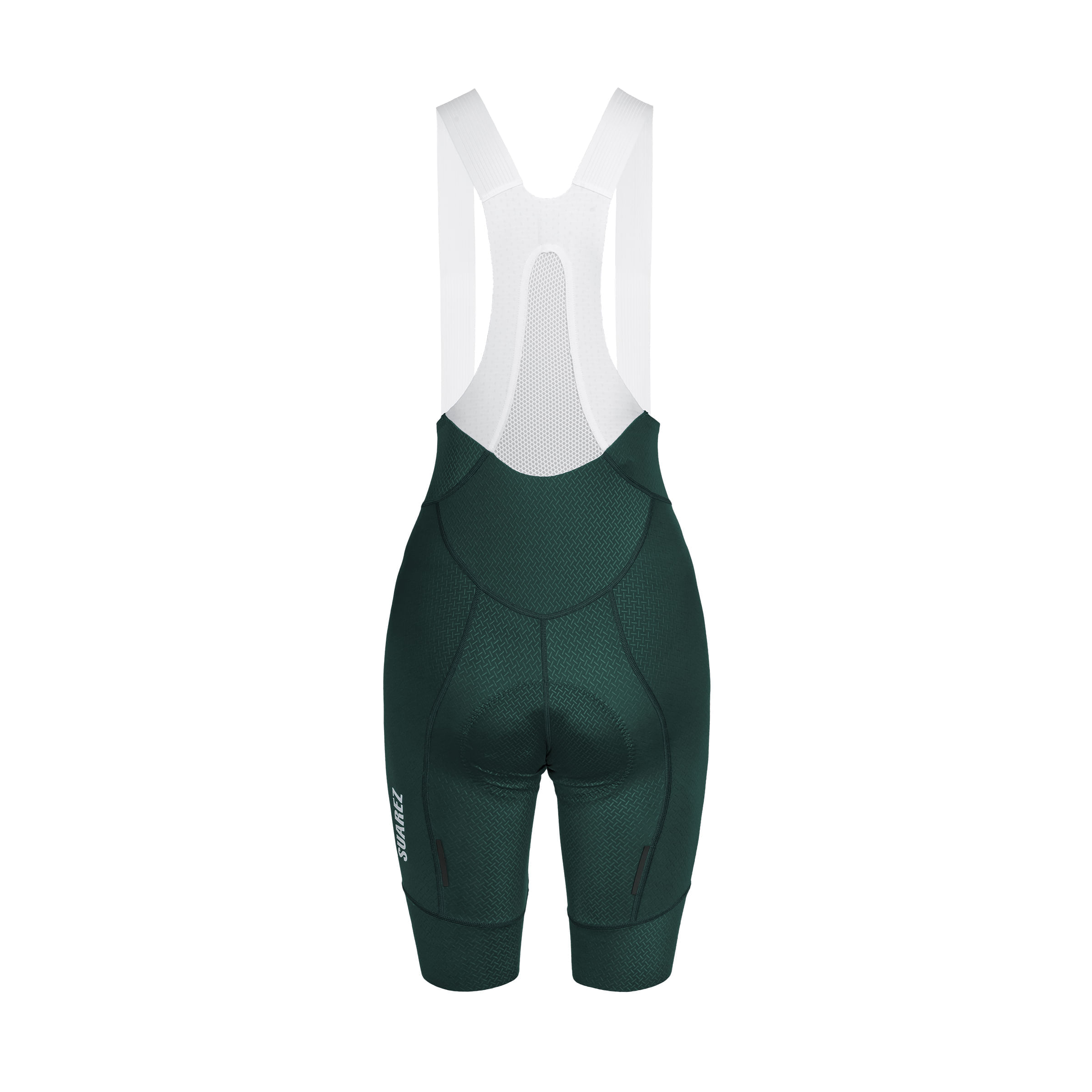 Women's Cycling Bib Shorts Hard Dark Green 2.4 | Suarez Clothing