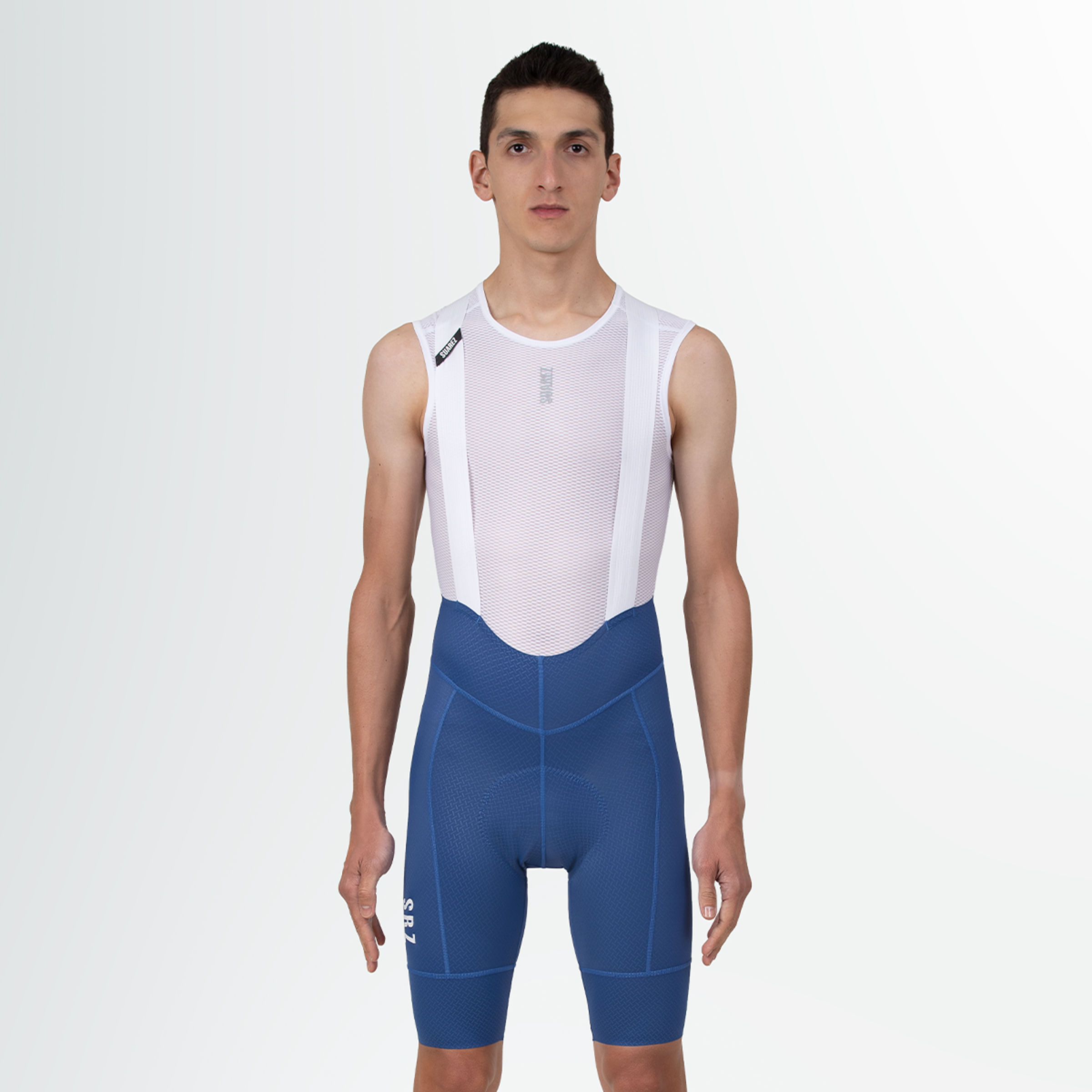 SUAREZ ビブショーツ　男　S ネイビー Men's Cycling Bib Shorts Hard Blue Quartz 2.4 | Suarez Clothing