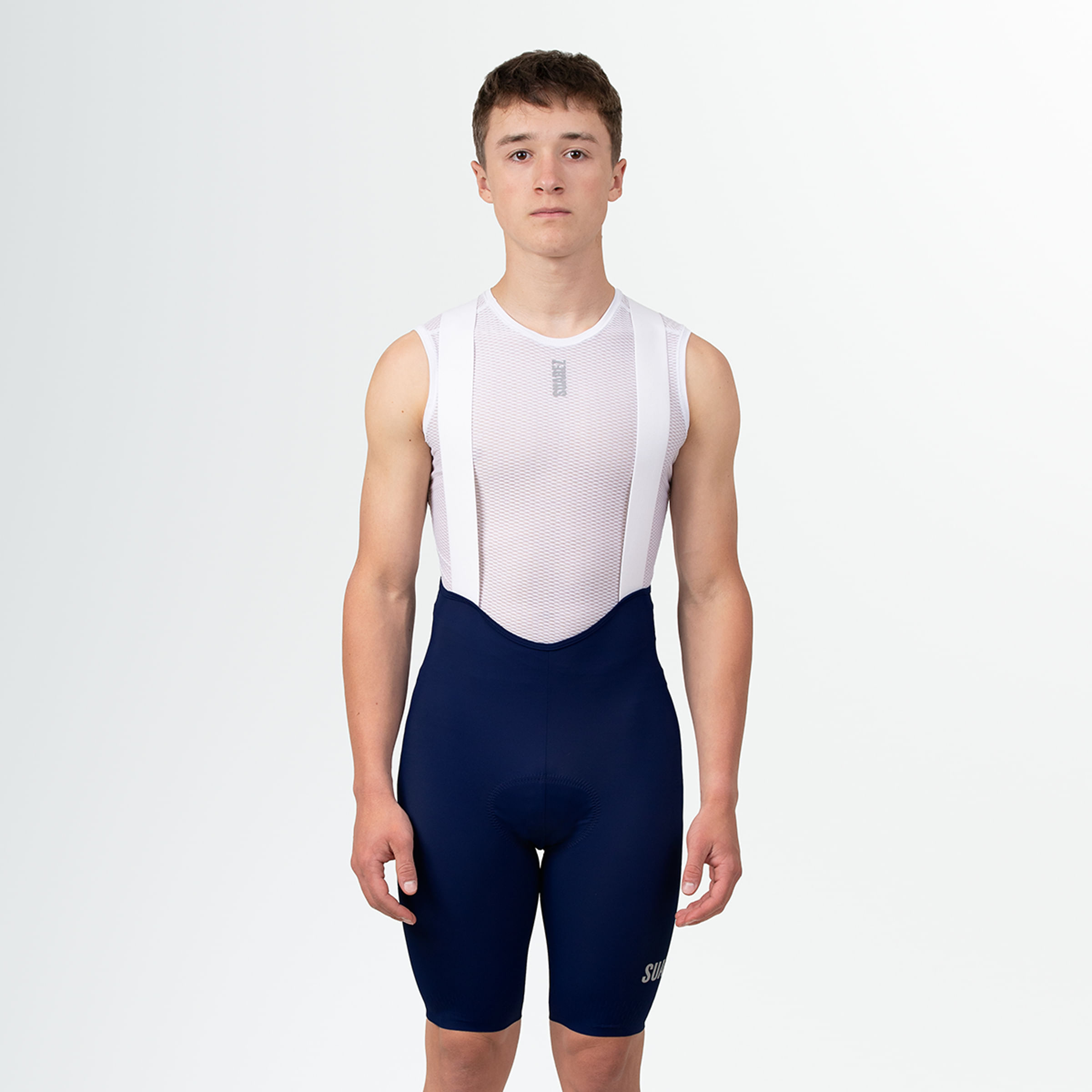 SUAREZ ビブショーツ 男M ネイビー Spyder Blue 2026 Men's Cycling Shorts | Suarez Clothing - SUAREZ®